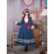 Hoshibako Works Vintage Inspired Elegant Long One Piece(Leftovers/4 Colours/Full Payment Without Shipping)